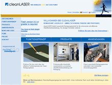 Tablet Screenshot of cleanlaser.de